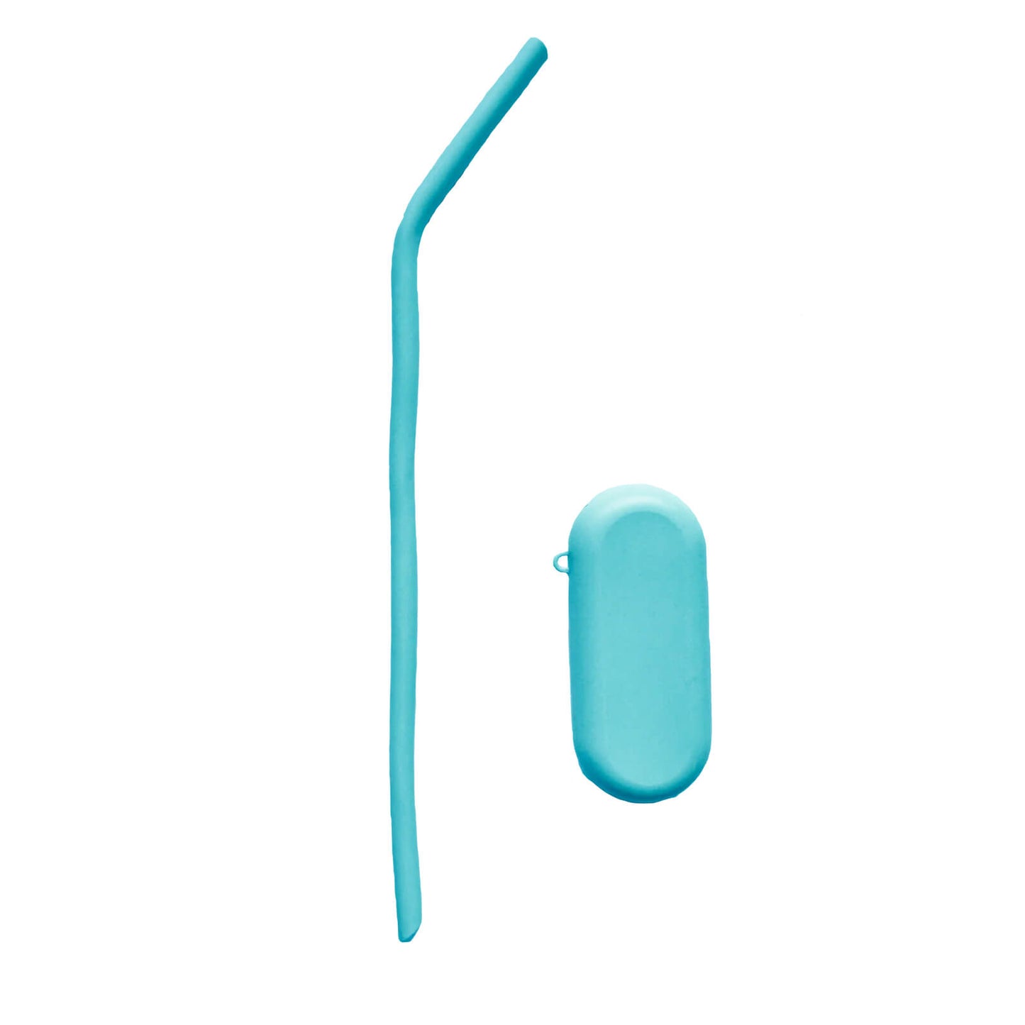 Silicone Sippy Straw with Portable Case - 3 pack multicolor