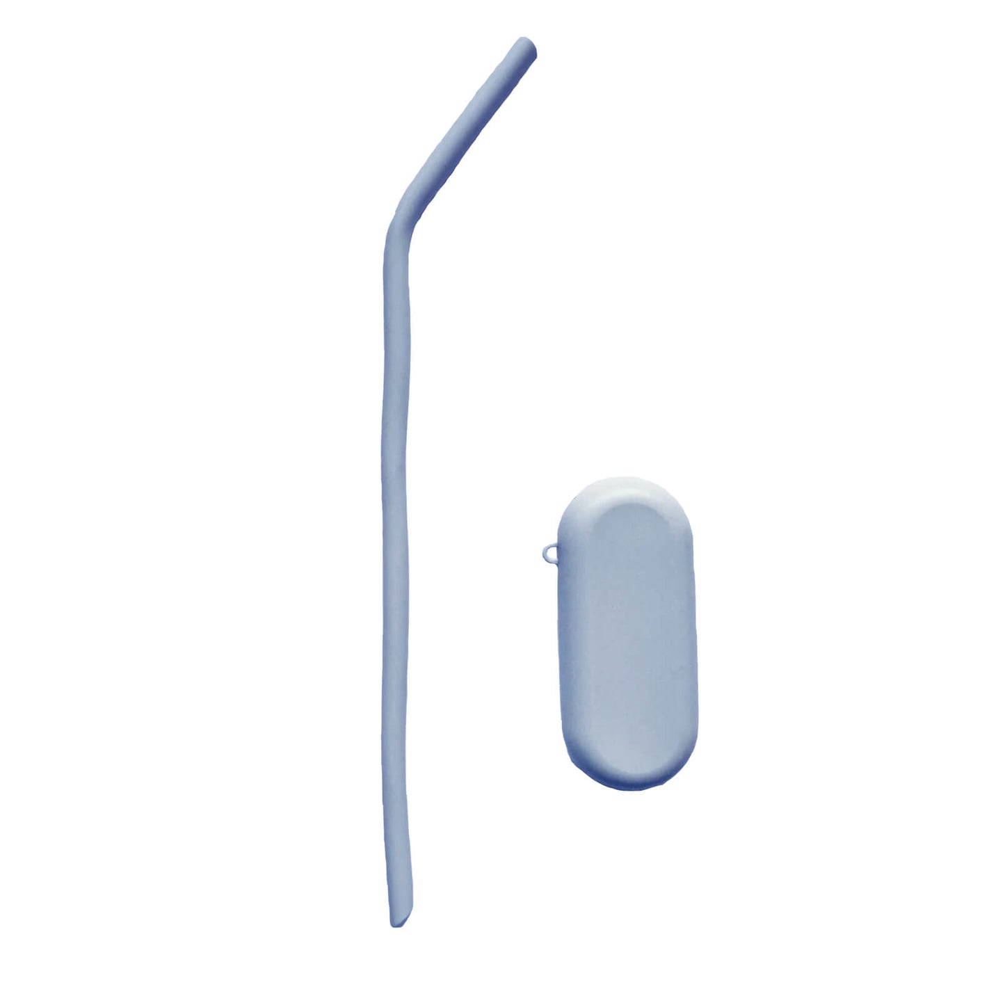 Silicone Sippy Straw with Portable Case - 3 pack multicolor