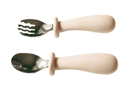 Toddler Utensils with Silicone Handle and Portable Case