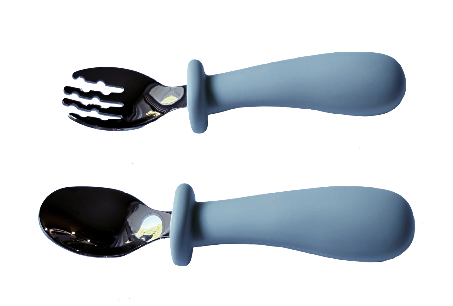 Toddler Utensils with Silicone Handle and Portable Case